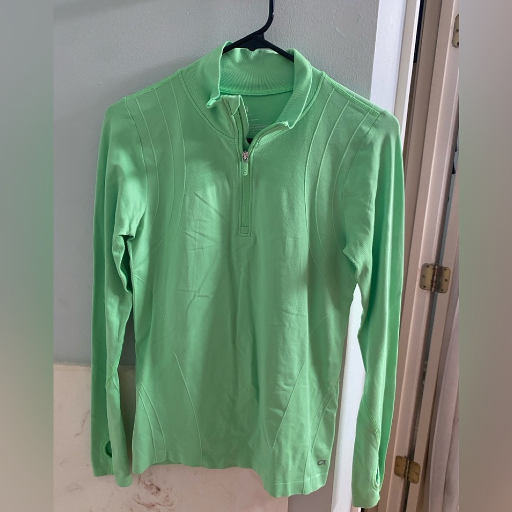 GAP Mint Green Zip-Up Athletic Top